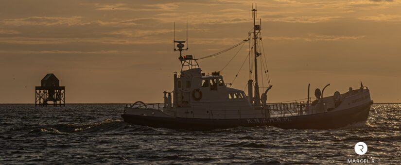 Avondtocht op het Wad